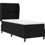  Krevet s opruga kutije s uzglavljem Crna 80 x 200 cm tkanina | shoptok.hr