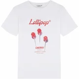 Scalpers Majica 'Cherry' lila / crvena / prljavo bijela