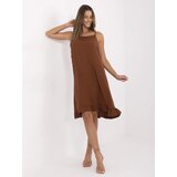 FANCY Dress-FA-SK-7086.08P-light brown | Shoptok.si