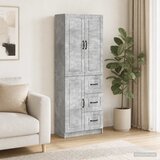  Set ormara 2 kom. Betonska siva Konstruirano drvo | shoptok.hr