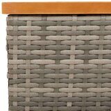 Pokrov za bazu suncobrana sivi 70x70x25 cm poliratan i bagrem | shoptok.hr