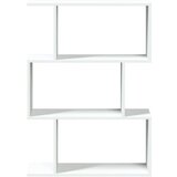 vidaXL Pregrada / regal za knjige 3 razina bijeli 70x24x97 cm drveni | shoptok.hr