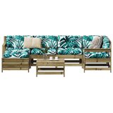  7-dijelni set vrtnih sofa od impregnirane borovine | shoptok.hr