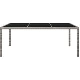 Poli Vrtni blagovaonski stol sivi 200 x 150 x 74 cm od poliratana | shoptok.hr