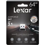 Lexar JumpDrive S47 USB3.1 64GB ,Black Plastic Housing, up to 250MB/s | shoptok.hr