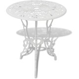  3-dijelni bistro set od lijevanog aluminija bijeli | shoptok.hr