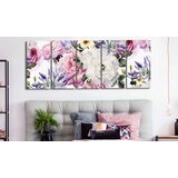  Slika - Rose Composition (5 Parts) Narrow Colourful 200x80 | shoptok.hr