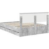  Krevetna konstrukcija s ladicama Betonski sivi 140 x 200 cm Slike