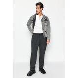 Trendyol Anthracite Men's Regular Fit Plus Size Pants with Elastic Waist. cene