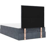  Okvir kreveta s madracima tamnosivi 120x200 cm baršunasti | shoptok.hr