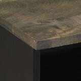  Nočna omarica 2 kosa črna 40x33x46 cm trden mangov les, (21780153) | Shoptok.si