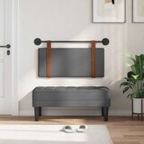  Držeće uzglavlje Zidne Tamno siva 100 x 55 x 5 cm Antikni PU - Tamno siva 90 cm bez LED | shoptok.hr