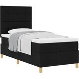  s opruga kutije s uzglavljem Crna 90 x 200 cm tkanina | shoptok.hr