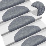  Prostirke za stepenice, samoljepljive, 30 kom., 65x21x4 cm, svijetlo sive, poluokrugle, velike | shoptok.hr