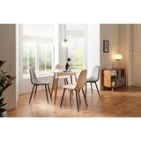 Bessagi Home stol lio, bež, žamet | Shoptok.si