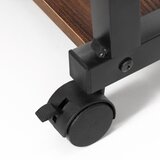  Mobilni stol 73-85 x 40 x 80 cm, tamnosmeđa, crna | shoptok.hr