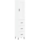  Visoka komoda bijeli 34,5x34x180 cm od konstruiranog drva | shoptok.hr