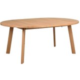 Rowico Okrugao proširiv blagovaonski stol u dekoru hrasta u prirodnoj boji ø 130 cm Glenside – | shoptok.hr