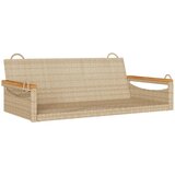  Klupa za ljuljanje bež 109 x 62 x 40 cm od poliratana | Eponuda.com