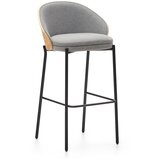 Kave Home Barski stol v sivi in naravni barvi (višina sedeža 77 cm) Eamy – | Shoptok.si