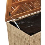  Vrtna kutija za pohranu bež 220x50x54 cm poliratan drvo bagrema | shoptok.hr