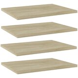 vidaXL Dodatne police za omaro 4 kosi sonoma hrast 40x30x1,5 cm Cene