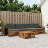  Set vanjskih sofa 5 kom. Prirodna i antracit | shoptok.hr