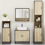  4-dijelni set kupaonskog namještaja boja hrasta sonome drveni | shoptok.hr