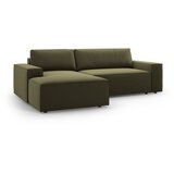 Micadoni Zelena raztegljiva kotna sedežna garnitura iz tkanine bouclé (levi kot) Jodie – Home | Shoptok.si