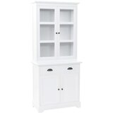  Velška komoda s 4 vrata od MDF-a i borovine 80 x 40 x 180 cm | shoptok.hr