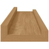  Polica na zidu 2 pcs Smeđa 40 x 9 x 3 cm Konstruirano drvo | shoptok.hr