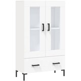 Visoka komoda bijela 69,5 x 31 x 115 cm od konstruiranog drva | shoptok.hr