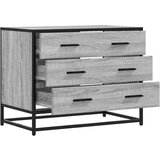 vidaXL Ormarić s ladicama Siva Sonoma 70x41x56 cm Konstruirano drvo | shoptok.hr