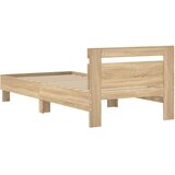  Okvir za krevet s uzglavljem boja hrasta 90x190 cm drveni | shoptok.hr