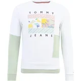 Tommy Remixed Sweater majica žuta / pastelno zelena / crna / bijela