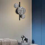 ONLI - Zidno svetlo PALOMA 3xG9/10W/230V, crno/zadimljeno staklo | Eponuda.com