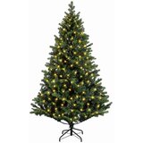  Umjetno božićno drvce s nogom 240 cm 300 LED lampica - Zelena 240 cm s LED svjetlima | shoptok.hr