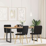 vidaXL Jedilni stoli 4 kosi črno blago | Shoptok.si