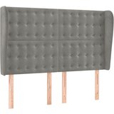  Uzglavlje s ušima svjetlosivo 147x23x118/128 cm baršunasto | shoptok.hr
