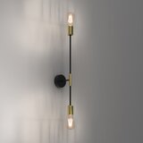  Zidna svetiljka FLAME 2xE27/60W/230V crna/zlatna | Eponuda.com