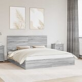  s od storage Siva Sonoma 180 x 200 cm Konstruirano drvo | shoptok.hr