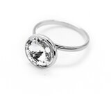 Victoria Cruz ženski Basic M Crystal Prsten Sa Swarovski Belim Kristalom
