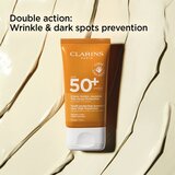 Clarins Sun Care Youth-Protecting Sunscreen krema za sunčanje za lice SPF 50+ 50 ml | shoptok.hr