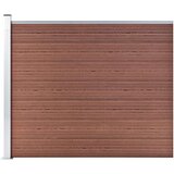  Panel za ogradu WPC 175 x 146 cm smeđi Cijene