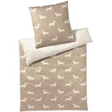 Elegante POSTELJNINA 140/200 cm mako saten bež | Shoptok.si