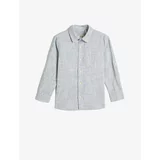 Koton Shirt Long Sleeve Pocket Detail Cotton