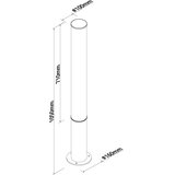  MAXLIGHT F0065 - LED spoljna lampa GARDENIA LED/25W/230V CRI 93 IP65 antracit | Eponuda.com