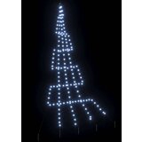 vidaXL LED božično drevesce med 168 LED Hladno bela 511 cm Kovina | Shoptok.si