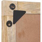  Ogledalo Zidne s ogledalom Smeđa i crna 70 x 50 x 3 cm Stakl | shoptok.hr