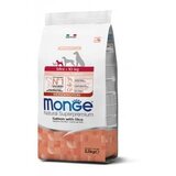 Monge natural superpremium dog mini puppy and junior monoprotein salmon with rice - 7.5 kg cene